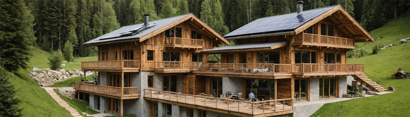 résidences secondaires en habitats durables à la montagne