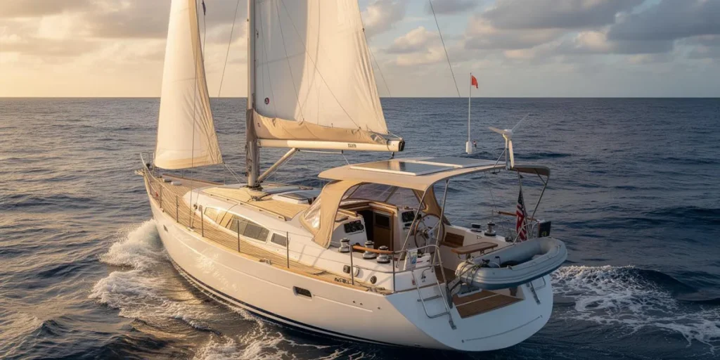 Photo d'un voilier voguant sur l'océan