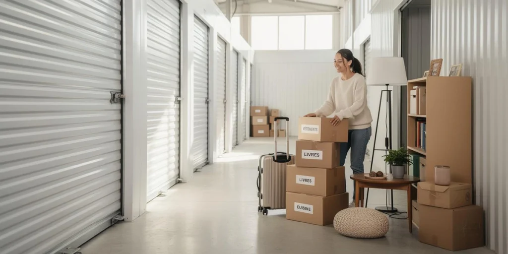 une femme prépare ses cartons pour déménager