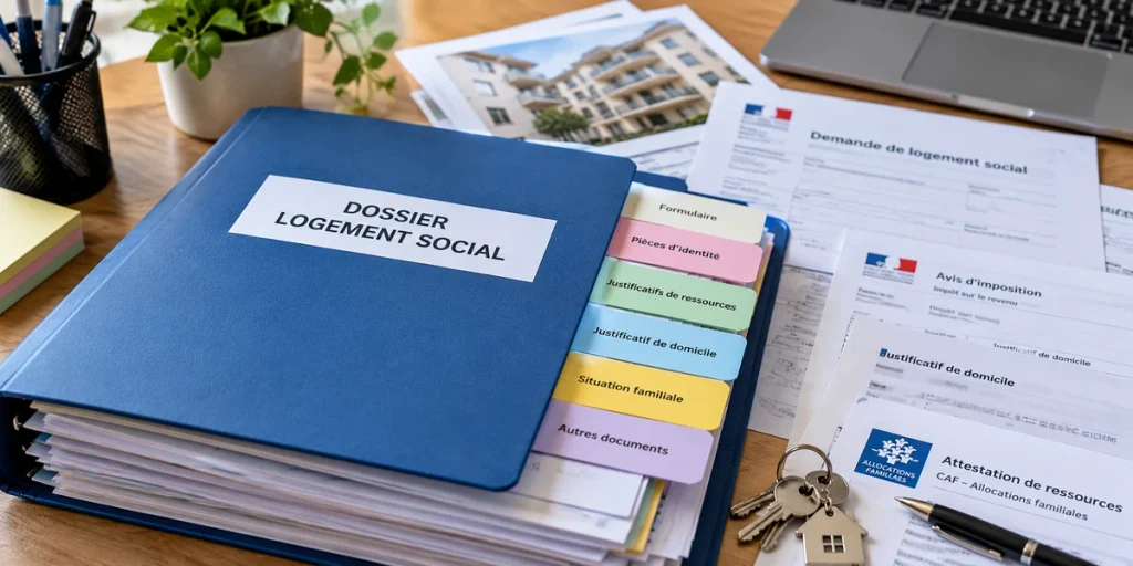 dossier rempli pour un logement social
