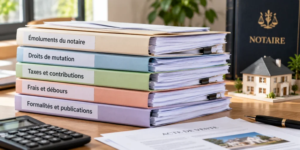 photo pile de documents notaire