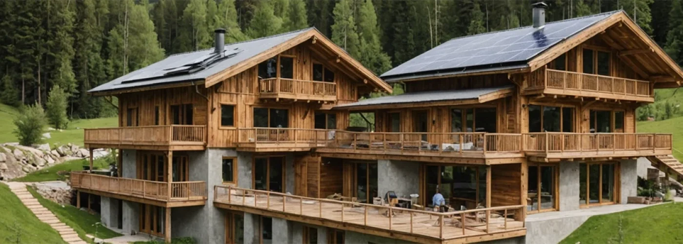 résidences secondaires en habitats durables à la montagne